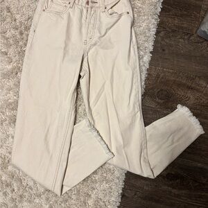 Wild Fable Cream Straight Leg Jeans Relaxed Fit